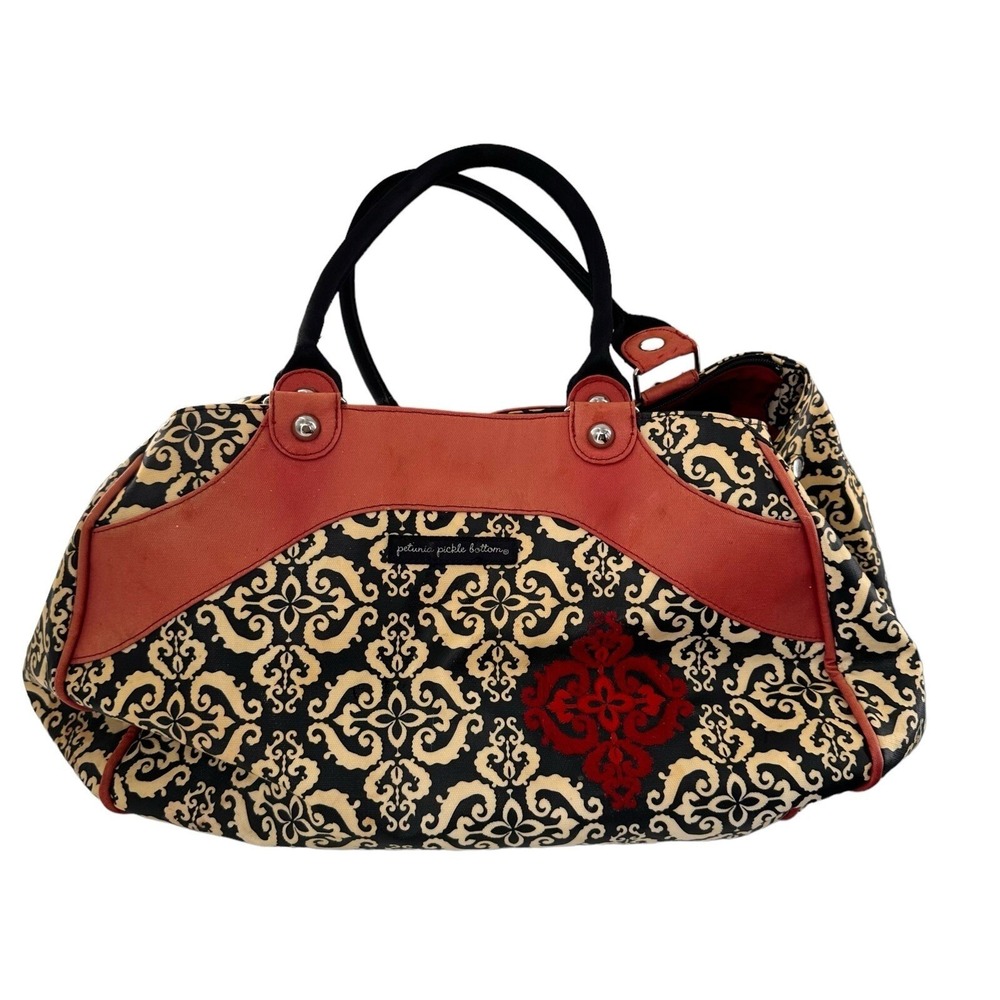 Petunia Pickle Bottom Wistful‎ Weekender Diaper Bag Fez Tote Embroidered Read